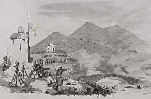 Bilbao Prints: First Carlist War (1833-1840). Attack on Castrejana Bridge