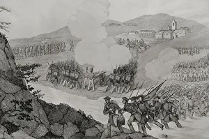 First Carlist War (1833-1840). Battle of Mendigorria