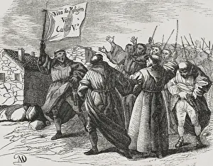 First Carlist War (1833-1840). Monastic uprising