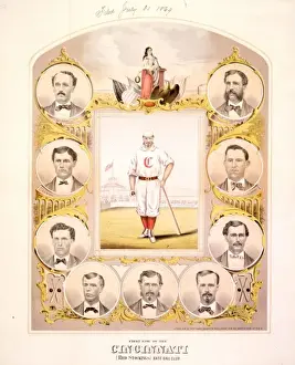 Cincinnati Prints: First Nine of the Cincinnati (Red Stockings) Base Ball Club