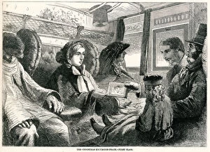 Images Dated 7th March 2018: First class passengers going home for Christmas 1859