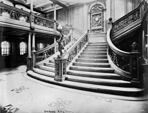 Ornate Gallery: First Class staircase on Titanic