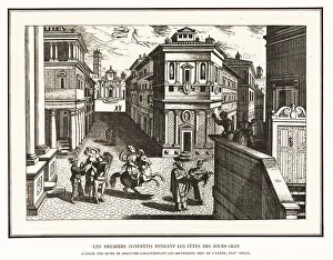 Masquerade Prints: The first confetti at Mardi Gras, Venice, 17th century