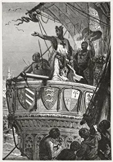 Leave Prints: FIRST CRUSADE Crusaders leave the Holy Land. Date: 1095