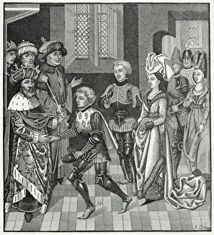 FIRST CRUSADE Reception of Gautier-sans- Avoir by the King of Hungary FIRST CRUSADE Reception of Gautier-sans- Avoir by the King of Hungary