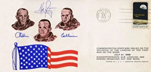 Lunar Gallery: First Day Cover Commemorating the Moon Landing on July 20, 1969