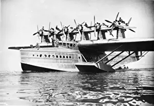 The first Dornier DoX on the water