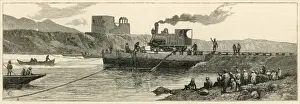 First engine for the Peshawur Railway, India
