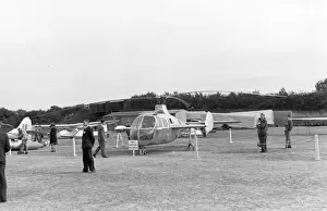The first Fairey Gyrodyne G-AIKF at the SBAC exhibition