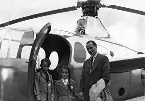 The first Fairey Gyrodyne G-AIKF at the SBAC exhibition