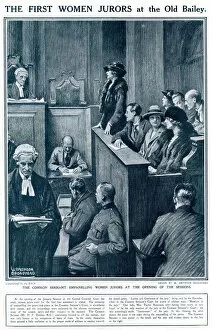 Images Dated 19th July 2019: First female jurors at the Old Bailey 1921
