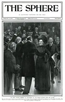 Democracy Prints: First female member of Parliament, Anna Rogstad, April 1911