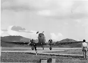 The first flight of Douglas DC-3 VR-HDN