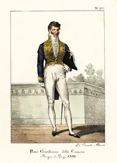 Bicorne Prints: First Gentleman of the Bedchamber, reign of King Louis XVIII