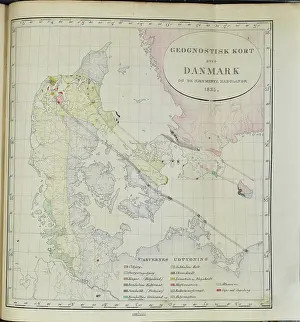 First geological map of Denmark (Forchhammer 1835)