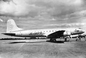 The first Handley Page HP81 Hermes IV G-AKFP during taxi