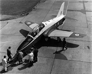 Hawk Prints: The first Hawk XX154 is rolled out at Dunsfold