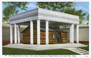 Salt Prints: First House built in Utah - Deuel Cabin, Salt Lake City