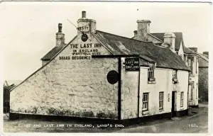 Last Prints: First & Last Inn in England, Lands End, Cornwall