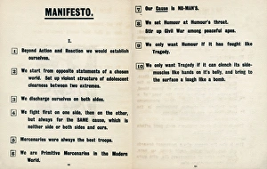 First issue of Blast magazine, 1914