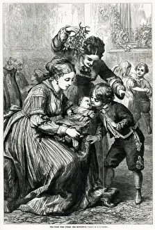 First Kiss Under the Mistletoe 1870