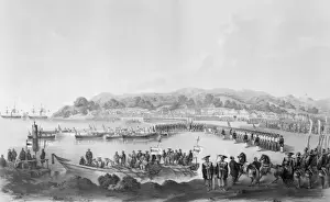 Perry Prints: First landing of Americans in Japan, under Commodore M. C. Pe