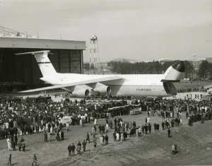Lockheed Prints: The first Lockheed C-5A Galaxy, 66-8303, is rolled out a?