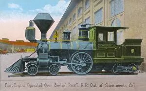 Images Dated 21st July 2017: First locomotive engine in Sacramento, California, USA