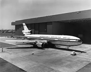 1970 Prints: The first McDonnell Douglas DC-10-10 N10DC is rolled out