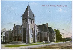 Californian Prints: First Methodist Episcopal Church, Pasadena, California, USA