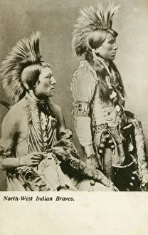 Nation Collection: First Nation warriors of northwestern territories - Canada