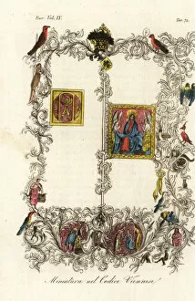 Nuremberg Gallery: First page of the famous Vienna Codex of the Golden