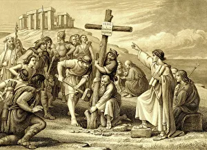 The First Preaching of Christianity in Britain