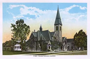 Florida Prints: First Presbyterian Church, Pensacola, Florida, USA