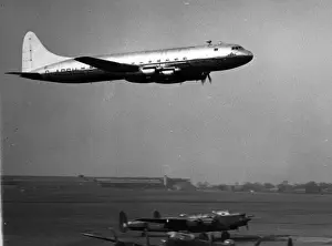 The first prototype Avro Tudor 2 G-ASSU flying low