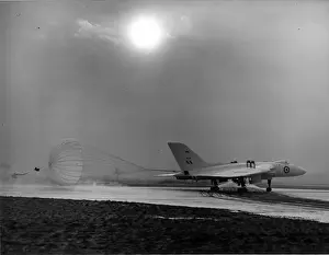 The first prototype Avro Vulcan VX770 coming to a stop
