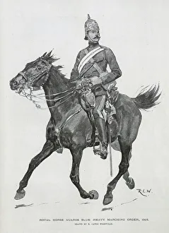 Woodville Prints: First Regiment of Life Guards Blue, Illustration by R C W