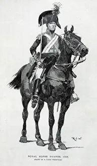 First Regiment of Life Guards, Illustration by R C W