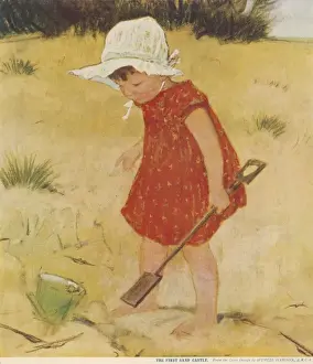 Sand Castle Prints: The First Sand Castle by Muriel Dawson