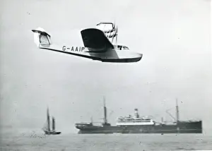 Sark Prints: The first Saunders-Roe A17 Cutty Sark, G-aIP