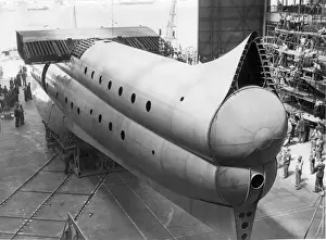 The first Saunders-Roe SR45 Princess during manufacture