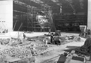 The first Saunders-Roe SR45 Princess during manufacture