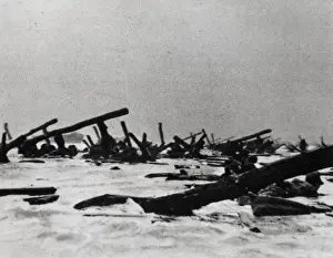The First Seaborne Troops to Land in France, 1944