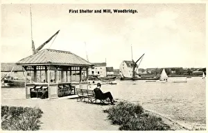 Woodbridge Prints: First Shelter & Windmill, Woodbridge, Suffolk