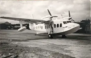 The first Short SA6 Sealand, G-AIVX, at the SBAC show