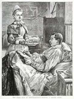 Sending Prints: The first sign of convalescence. Date: 1892