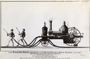 Extinguish Prints: First Steam Fire Engine, USA