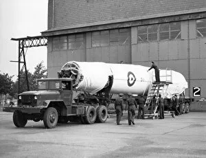 Missile Gallery: The first Thor missile for the RAF at Feltwell Norfolk