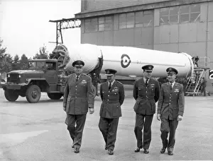 The first Thor missile for the RAF at Feltwell Norfolk
