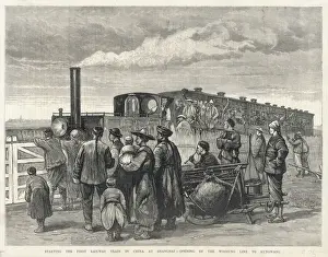 First train from Shanghai to Kung-Wang, China